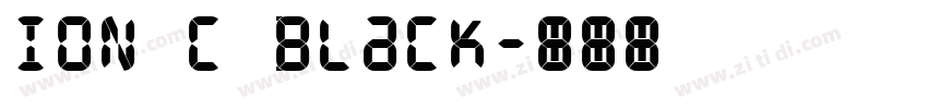ION C Black字体转换